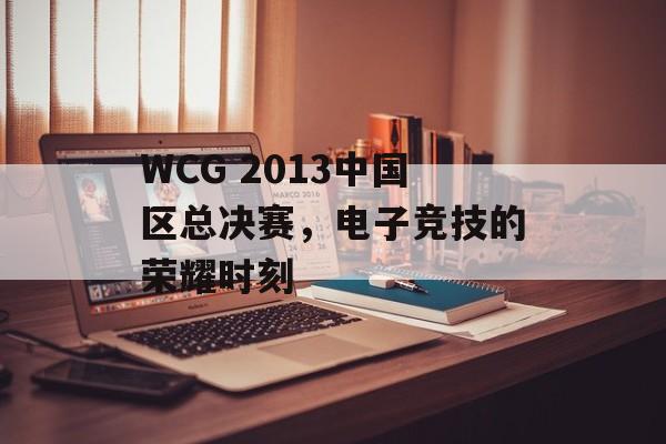 WCG 2013中国区总决赛，电子竞技的荣耀时刻