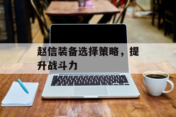 赵信装备选择策略，提升战斗力