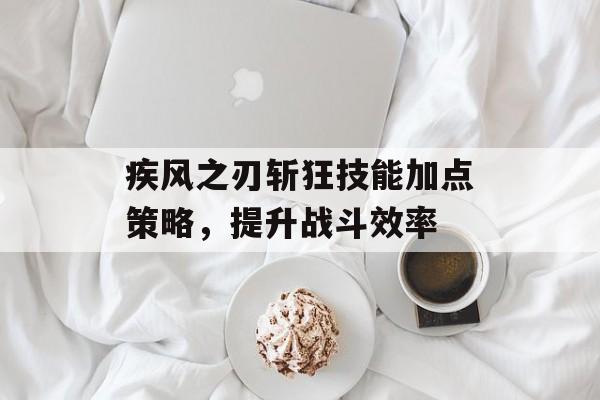 疾风之刃斩狂技能加点策略，提升战斗效率