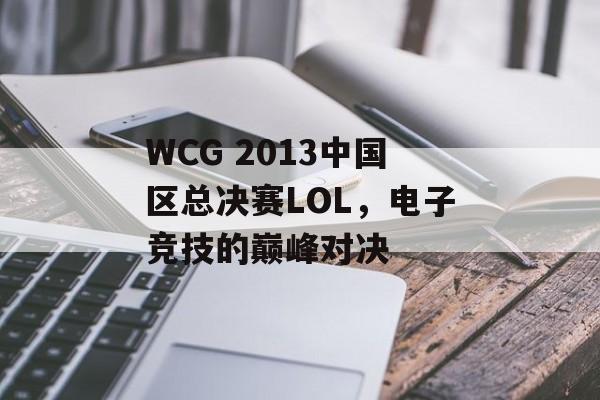 WCG 2013中国区总决赛LOL，电子竞技的巅峰对决